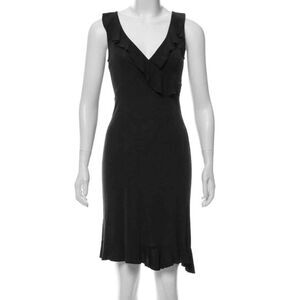 Diane Von Furstenberg Black Midi Dress